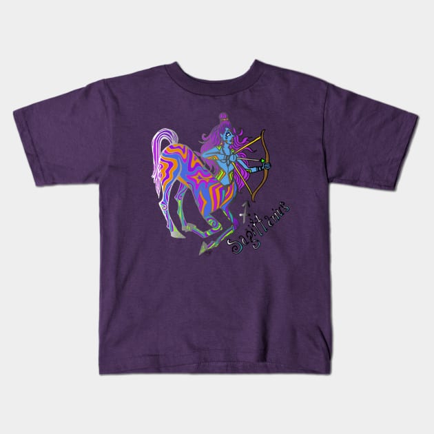 Sagittarius Kids T-Shirt by charleyllama